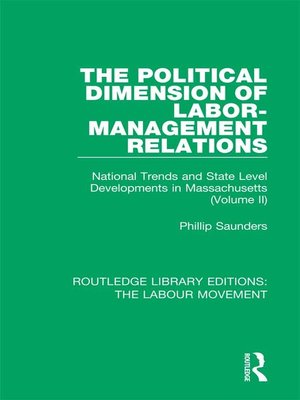 cover image of The Political Dimension of Labor-Management Relations